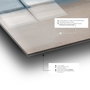 Wallity Pintura Decorativa de Vidrio Templado Multicolor 40 x 60 cm